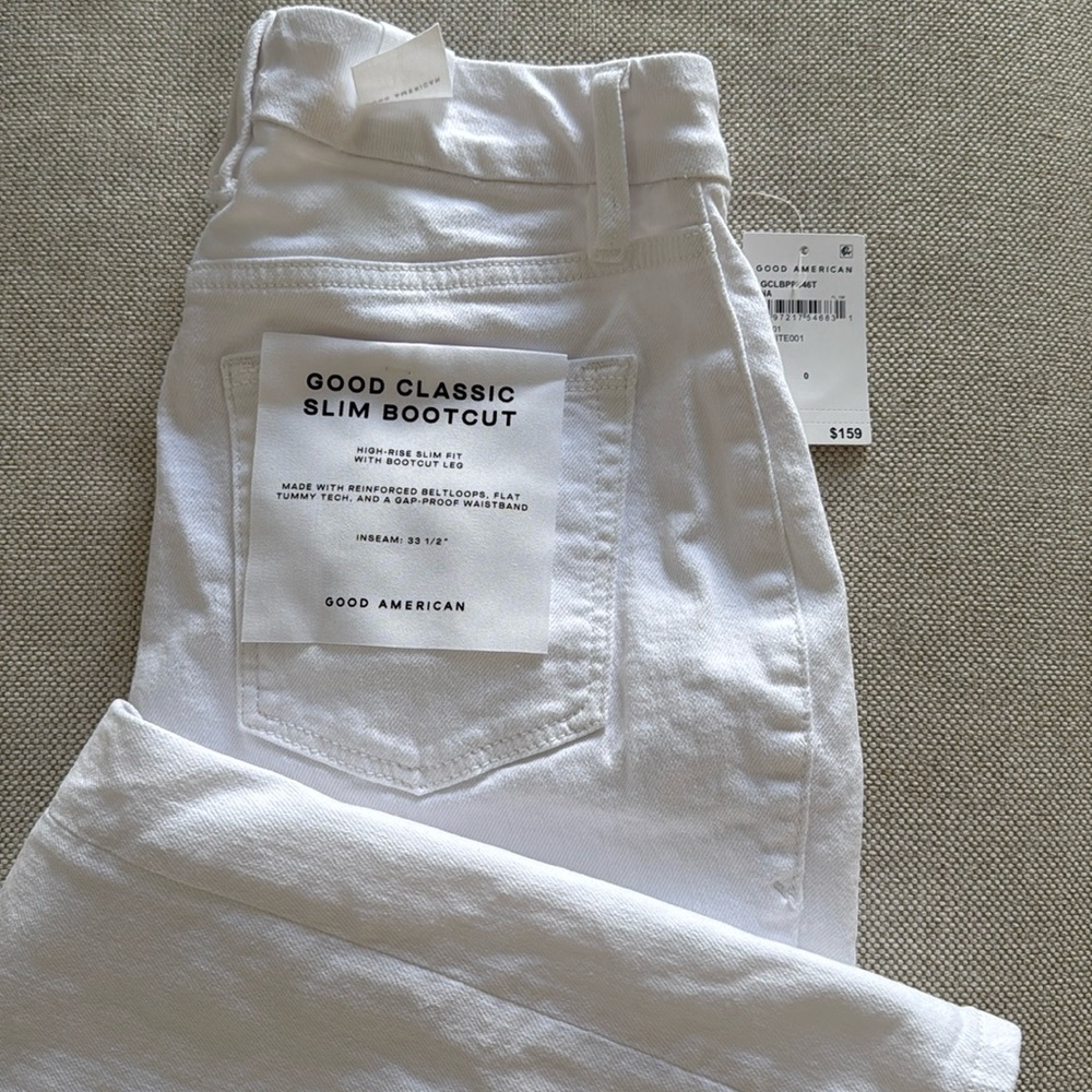 Good American white jeans